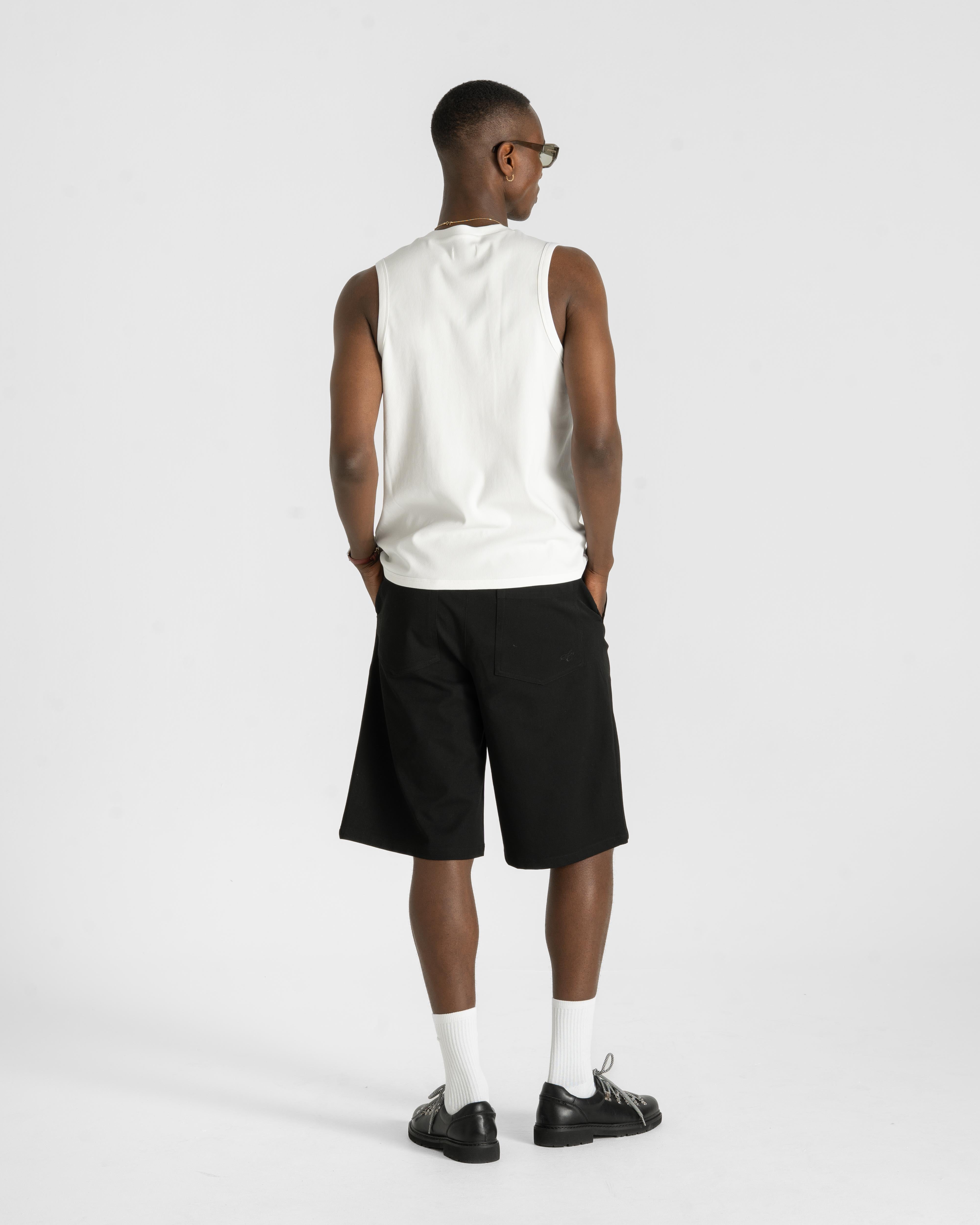 Henley Tank Top White
